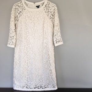Ann Taylor lace dress with three-quarter sleeves